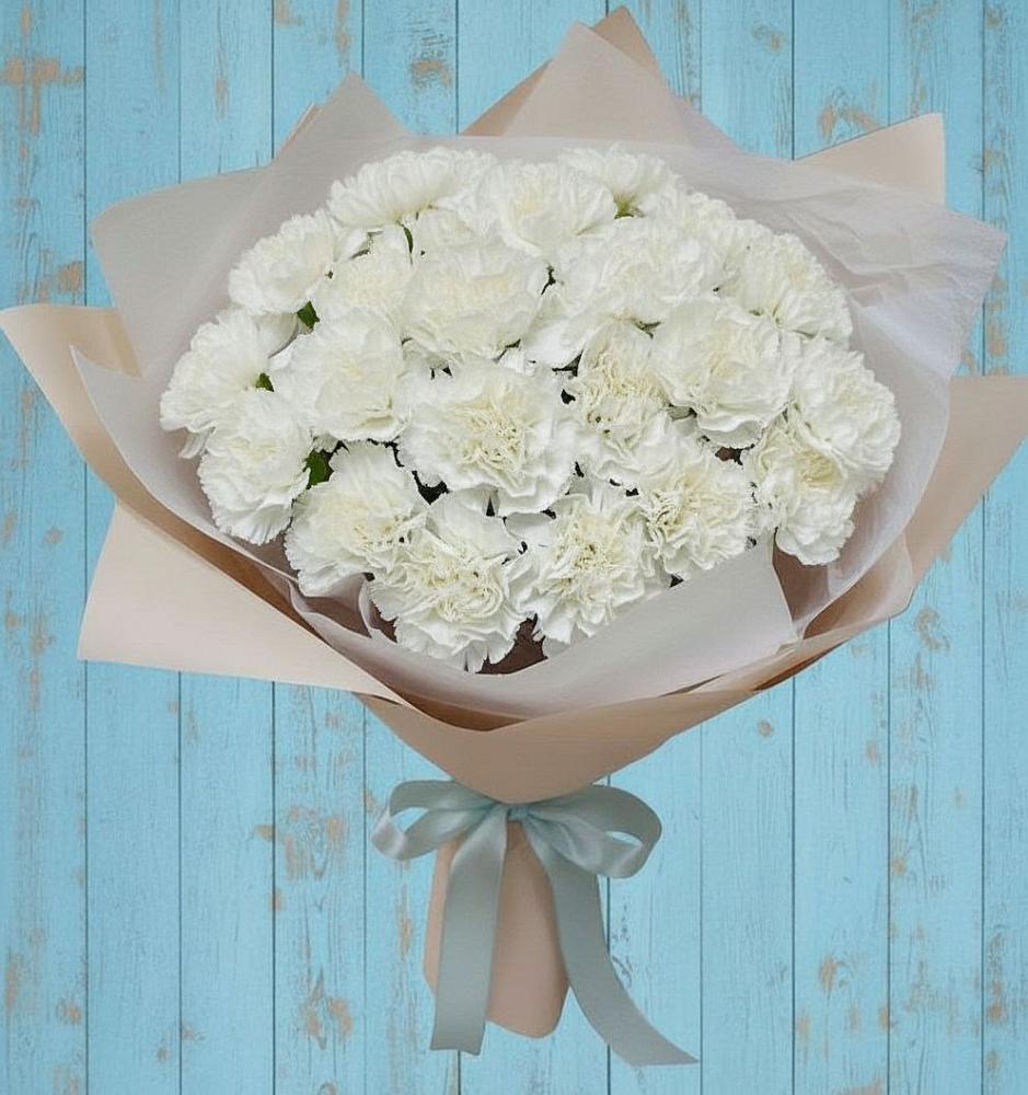 Букет цветов из: Гвоздики в Малом Барханчаке