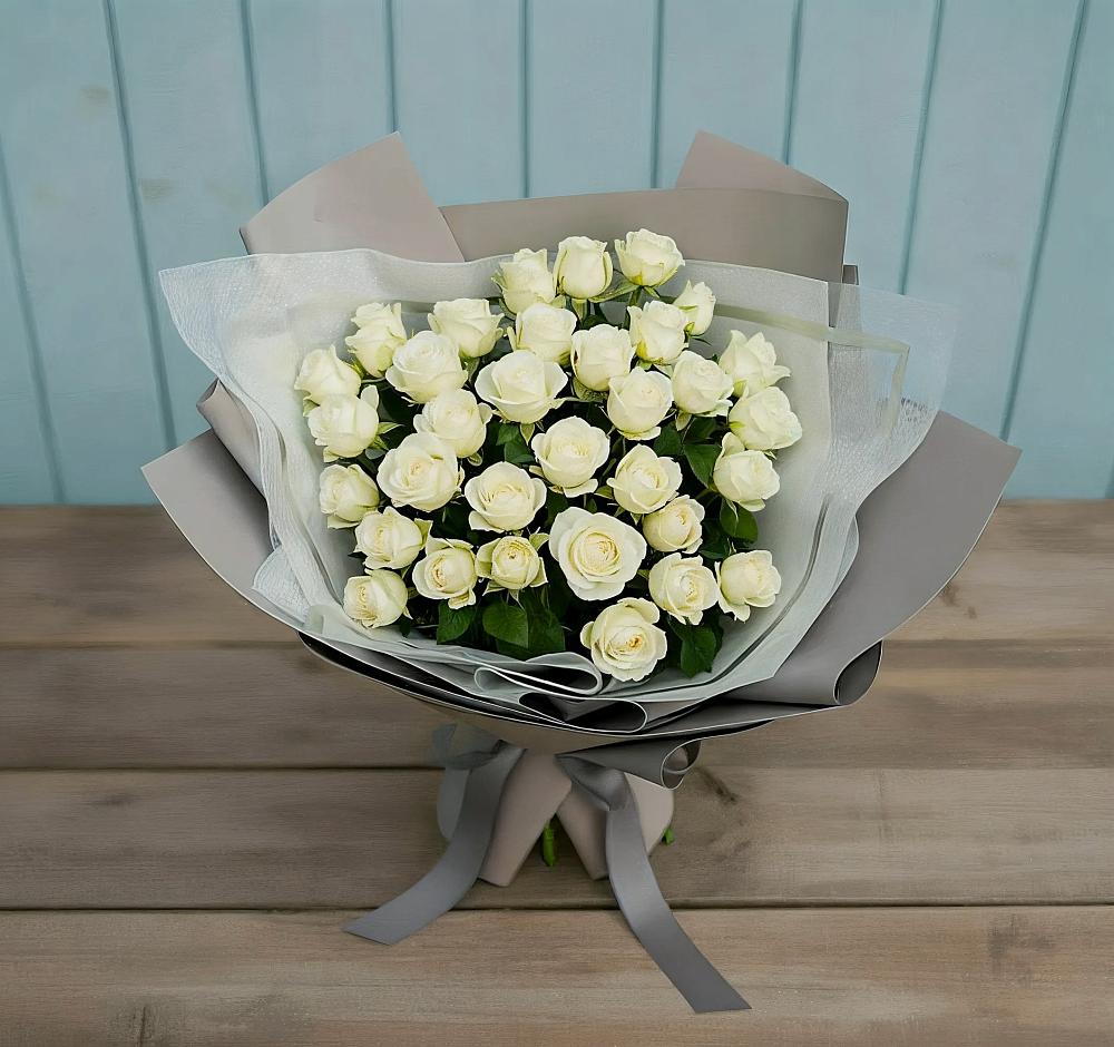Букет Белоснежная нежность в Малом Барханчаке