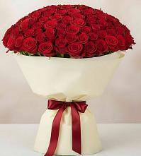 Букет 101 Красная роза Милано в Малом Барханчаке