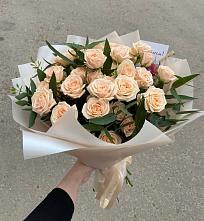 Букет Кремовые розы Латте в Малом Барханчаке