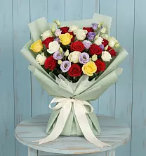 Букет цветов из:  Розы в Малом Барханчаке
