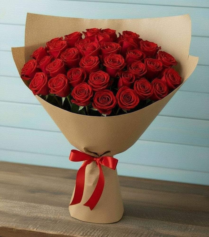 Букет Красные розы Милано в Малом Барханчаке