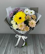 Букет цветов из:  Розы, Герберы и Хризантемы #REPLACE_PRED# Малом Барханчаке