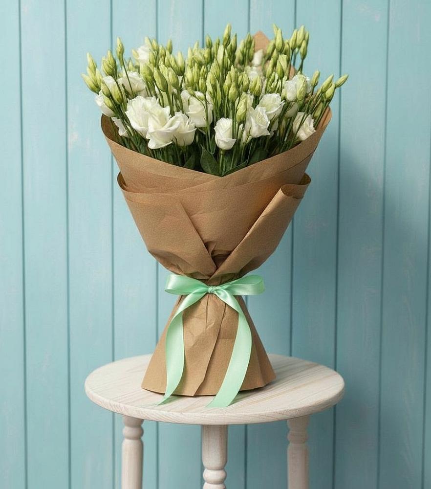 Букет цветов из: Лизиантусы в Малом Барханчаке