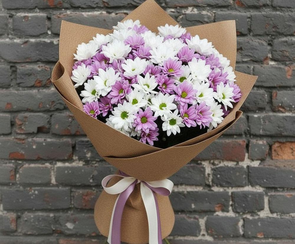 Букет цветов из: Хризантемы в Малом Барханчаке