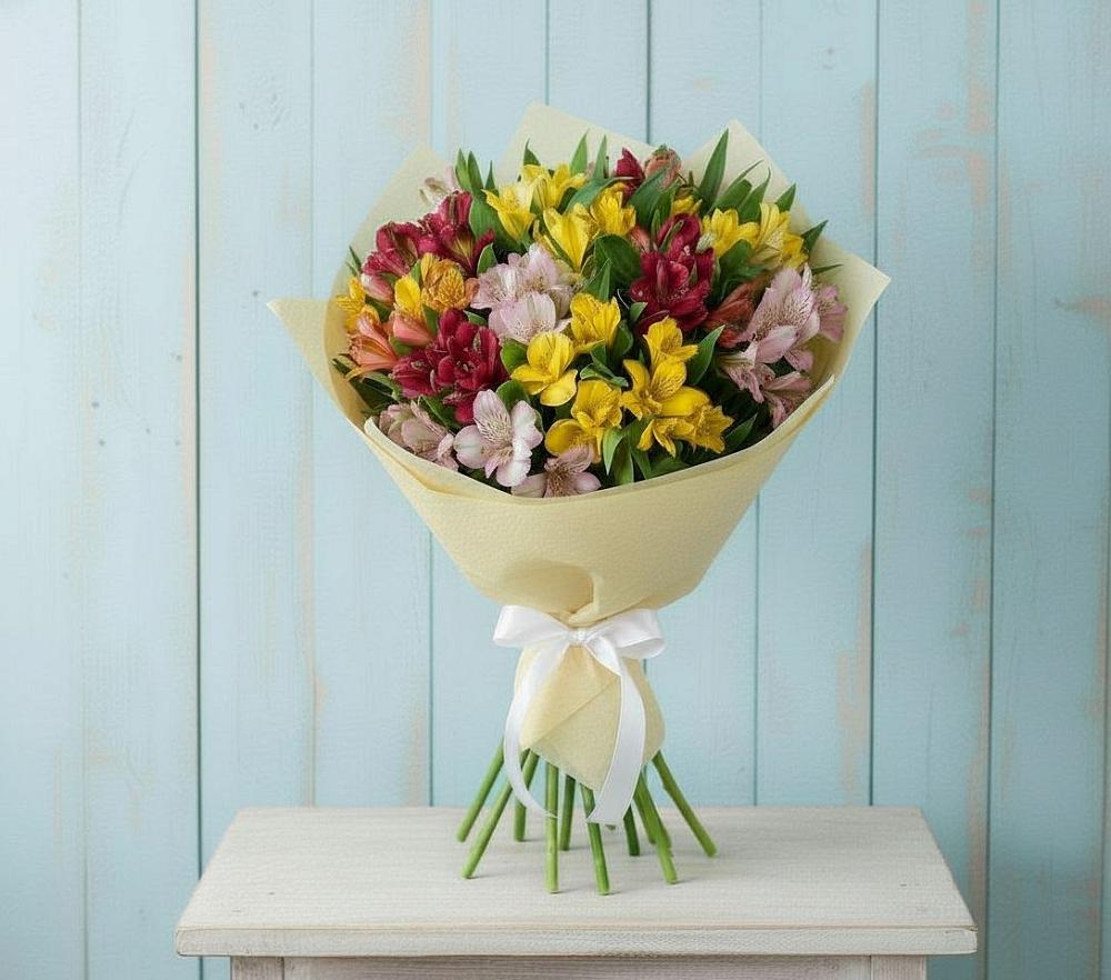 Букет цветов из: Альстромерии в Малом Барханчаке