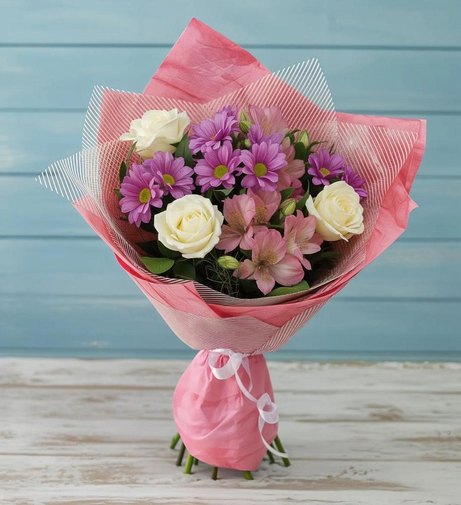 Букет цветов из: Герберы в Малом Барханчаке