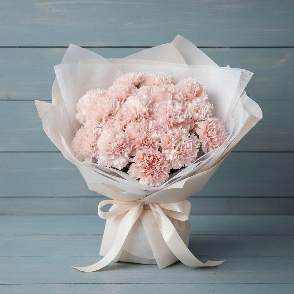 Букет цветов из: Гвоздики в Малом Барханчаке