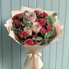 Букет цветов из:  Гвоздики и Розы #REPLACE_PRED# Малом Барханчаке