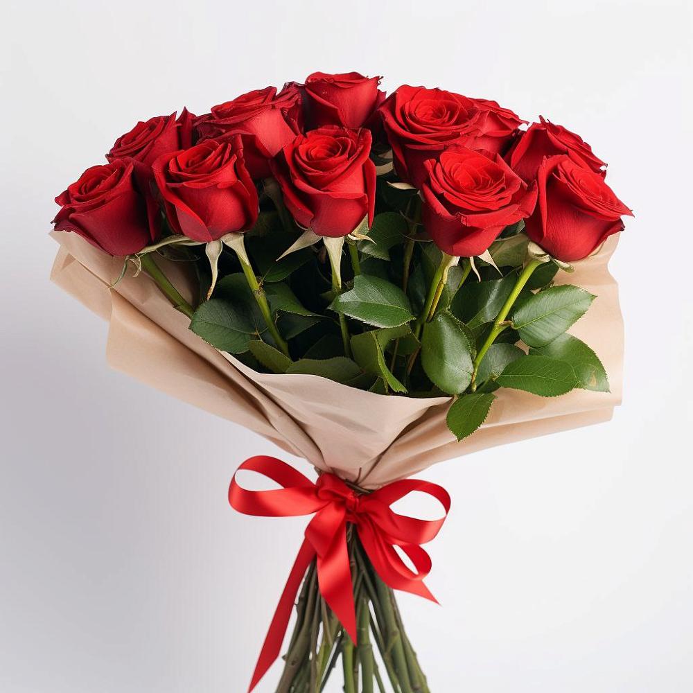 Букет 11 Красных роз Эдлесс Лав в Малом Барханчаке